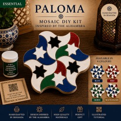 Complete Paloma Mosaic DIY Kit inspired by the Alhambra.