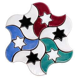 Mosaico Paloma Tricolor